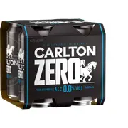 Carlton Zero Non Alcoholic 375ml x 4 Pack