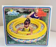 Vintage 1999 Intex The Wet Set Style#56468 NIB Kiddie Pool With Toys Inflatable