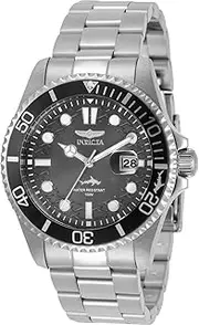 [Invicta] Men's Pro Diver 43mm Stainless Steel Quartz Watch, Silver (Model: 30806), Silver, One Size, Quartz watch, diver