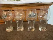 4 Angry Orchard Hard Cider Beer Glass New Never Used 7" Tall