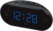 Alarm Clock 17 * 6 * 8.5cm Modern AM/FM LED Clock Radio Electronic Desktop Alarm Clock Digital Table Clocks Snooze Function