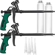Pack of 2 Green Foam Gun – Heavy Duty PU Foaming Sealant Sprayer for Caulking and Insulation Professional