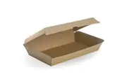 50 X Large Kraft Brown Disposable Family Pack Boxes Bulk Takeaway Box