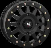 HLA1 Beadlock Wheel Matte Blk 15x7 4/156 5+2 40mm Polaris RZR XP 900 11-13