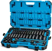 Capri Tools 5-5000 1/2-Inch Drive Master Impact Socket Set with Adapters and Ext