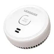 PSA LIFPE9M 9V Photoelectric Smoke Alarm With Hush / Mute Insect Screen On the Sensing Chamber 9V
