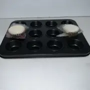 Mini 12 Cup Muffin Pan With Muffin Wraps