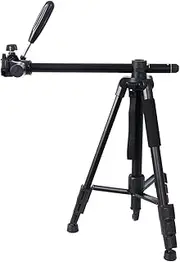 M1 Mid-Axis Landscape Tripod P Camera Tripod 167Cm Professional Type DSLR Camera Aluminium Alloy Scopic Tripod Mid-Axis Landscape Mobile Phone Live Video Overhead Recording Scopic Portable Stand