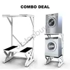 ORIGINAL Dryer Stand & Washer Base Combo - Portable Adjustable Stand