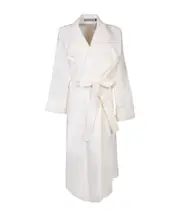 Shaped Membrane linen trenh coat 2 White