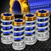 FOR 88-00 EK EG EJ/DC 1-4" LOWERING SCALED SUSPENSION COILOVER SILVER SPRING (for: Honda)