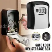 Wall Mounted Combination Lock Key Safe Storage Box Security Home Outdoor Digit