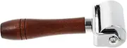 Sturdy Steel Leather Roller Tool Wooden Handle for Leather Creasing Smoothing