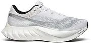 Saucony Men's Endorphin Pro 4 Sneaker, White/Silver, 11