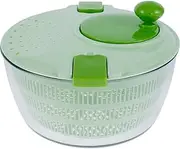 4L Salad Spinner Large Salad Bowl with Lid Manual Salad Washer with Drain and Handle Salad Dryer with Vegetable Washing Basket Lettuce Spinner Fruit Washer for Vegetable Pasta Fries Kitchen