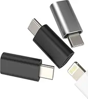 Adapter Lightning to USB C (Pack of 3) for iPhone 16 15 Pro Max Type C Cable Male Adapter for Apple Female Jack Cable Charger for iPad Air4 Port Car Accessories Compatible with Samsung