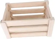Parliky Wooden Crate Vintage Market Display High Capacity No Smell Fashionable Home Storage