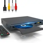 DVD Player for TV, Multi Region CD DVD Players Support HDMI, RCA, USB, Mic Jack,
