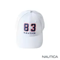 在飛比找momo購物網優惠-【NAUTICA】品牌LOGO文字休閒帽(白)