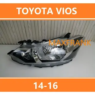 14-16 豐田威馳 TOYOTA VIOS  前大燈 前照燈 大燈 頭燈 大燈罩  燈殼 頭燈蓋 大燈外殼 替換式燈殼