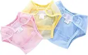 WEKAMOS 3Pcs Washable Diaper Cover Breathable Nappy Practice Pants Pink for Lightweight Reusable Cloth Nappies for Summer Comfort