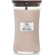 WoodWick Vanilla & Sea Salt Large Candle Crackles As It Burns 610G Hourglass
