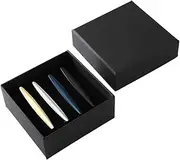 [JEWEDECO] Men's Tie Clips Set 4pcs Business Tie Bar Gold Tie Necktie Pinch Events Christmas