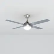 1200mm AC With 3 Colors LED Light 4 Blades Ceiling Fan, 1200 / Silver