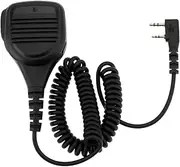 Create idea 1pc 2-Pin Walkie-Talkie Handheld Speaker Microphone Compatible with Bftech Radio MC301 with 3.5mm Headphone Jack Handheld Transceiver Speaker Microphone