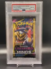 Pokemon Sun & Moon Unified Minds Garchomp and Giratina Dollar 3 Card Pack PSA 8