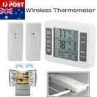 2 Sensors Wireless Digital Freezer Alarm Thermometer Fridge Home Indoor /Outdoor