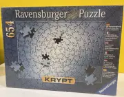 RAVENSBURGER Silver KRYPT Jigsaw Puzzle ULTIMATE CHALLENGE 654 Piece NEW