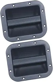 AsrMyjcx 2X Speaker Cabinet Handles Recessed Holders Portable Speaker Carry Supplies Cabinet Grasp Loaded Case Heavy Duty Accessories, S