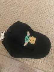 Star Wars Disney Baby Yoda Black Bioworld OSFM Adjustable Baseball Cap Hat