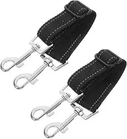 Happyyami 2 Pack Connector Double Clip Leash for Safety Harness Reflective Nylon Clip for Small Dogs Replacement Adjustable Chain