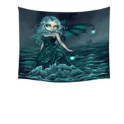 Nautical Fantasy Art Sea Beacon the Ocean Angel Tapestry