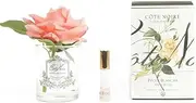 COTE NOIRE PERFUMED NATURAL TOUCH SINGLE ROSE – CLEAR – WHITE PEACH