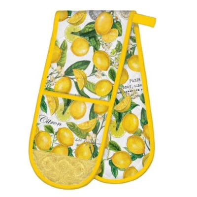 Michel Design Works Lemon Basil Double Oven Glove