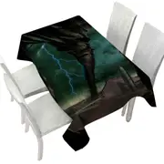 Natural Disaster Art Breaking Through Tornado Tablecloth