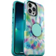 OtterBox Apple iPhone 13 Pro Max / iPhone 12 Pro Max Otter + Pop Symmetry Series Antimicrobial Case - Day Trip Graphic (Green/Blue/Purple) (77-84590)