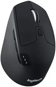 Logitech M720 Triathlon Multi-Device Wireless Mouse, Bluetooth, USB Unifying Receiver, 1000 DPI, 6 Programmable Buttons, 2-Year Battery, Compatible with Laptop, PC, Mac, iPadOS