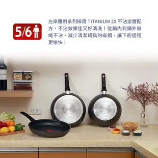 【Tefal 特福】 左岸雅廚系列30CM不沾平底鍋(電磁爐適用)｜法國製