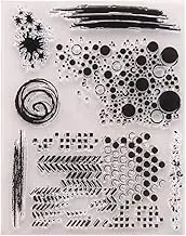 Transparent Circle Dots Stamps Multiple Styles Scrapbooking Stamp for Sheet Cling Scrapbooking DIY PVC Easy