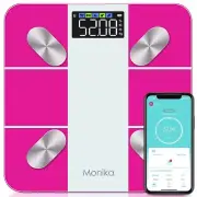 Monika Smart Scale for Body Weight Fat Muscle Mass Bluetooth with Smartphone App