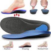 Orthotic Insoles Arch Support Flat Foot High Plantar Feet Fasciitis Pad Insert @