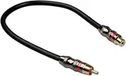 QUMIIRITY Male to Female Audio Cable Adapter for Speaker Tablet Durable Plated Connector for Sound High Grade Extension Cord Black