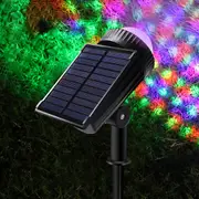 LED Solar RGB Garden Light Outdoor Water-Resistant Wall Landscape Lamp
