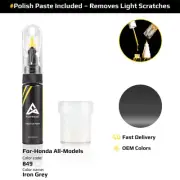 Touch Up Paint For Honda All Models 849 Iron Grey With Polish Paste