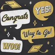 The Best Is Yet To Come School Graduation Party Paper Beverage Napkins