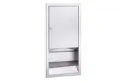 New Bradley Retro 244 Paper Towel Dispenser - Silver Semi-Recessed